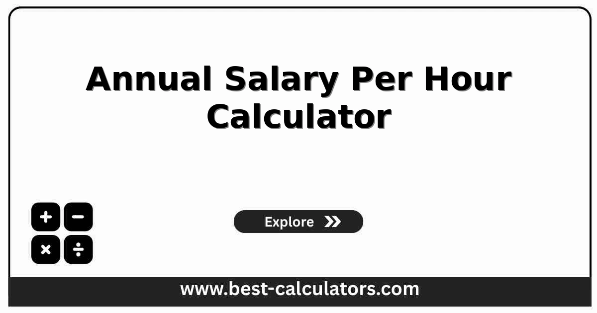 Calculator screen for converting annual salary into hourly pay