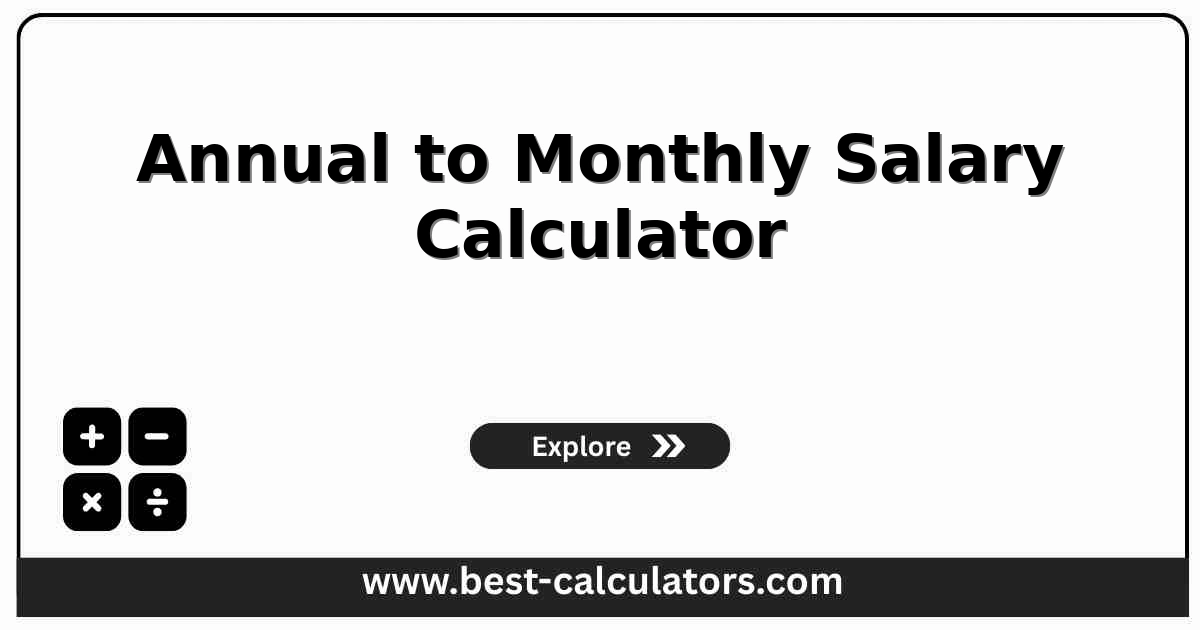 annual to monthly salary calculator gross monthly pay conversion