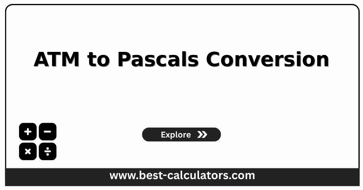 ATM to pascals conversion calculator with a direction toggle, a value field, and live outputs in Pa, kPa, mbar/hPa, and bar
