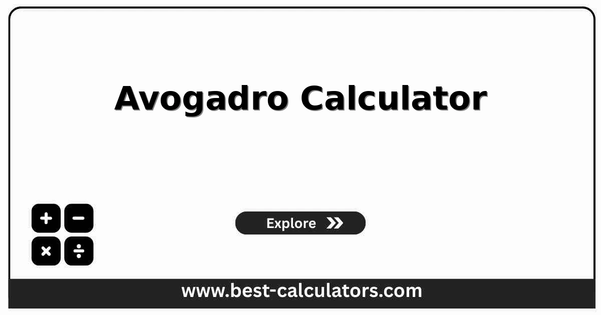 Avogadro calculator interface showing moles, particles, mass, and molar mass inputs and results for chemistry and lab use