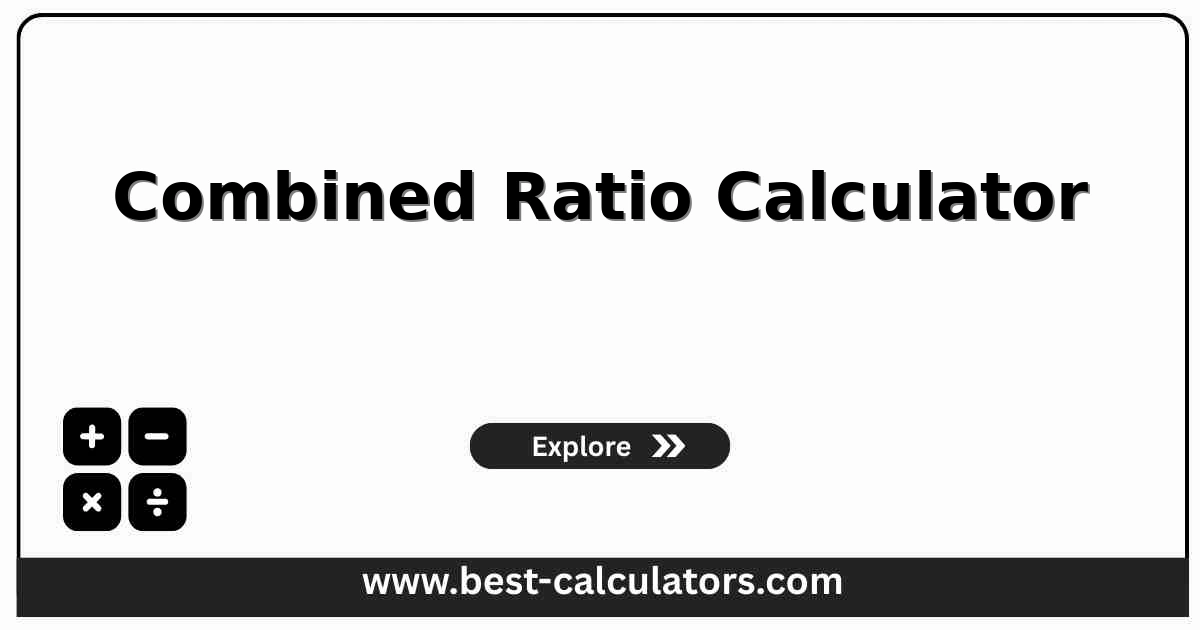 combined ratio calculator showing insurance loss ratio expense ratio and underwriting margin