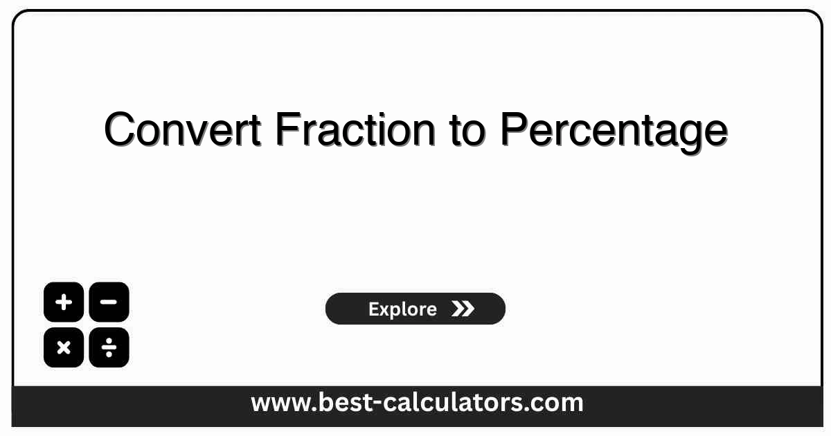 Convert Fraction to Percentage Calculator - Convert simple and mixed fractions to percentages