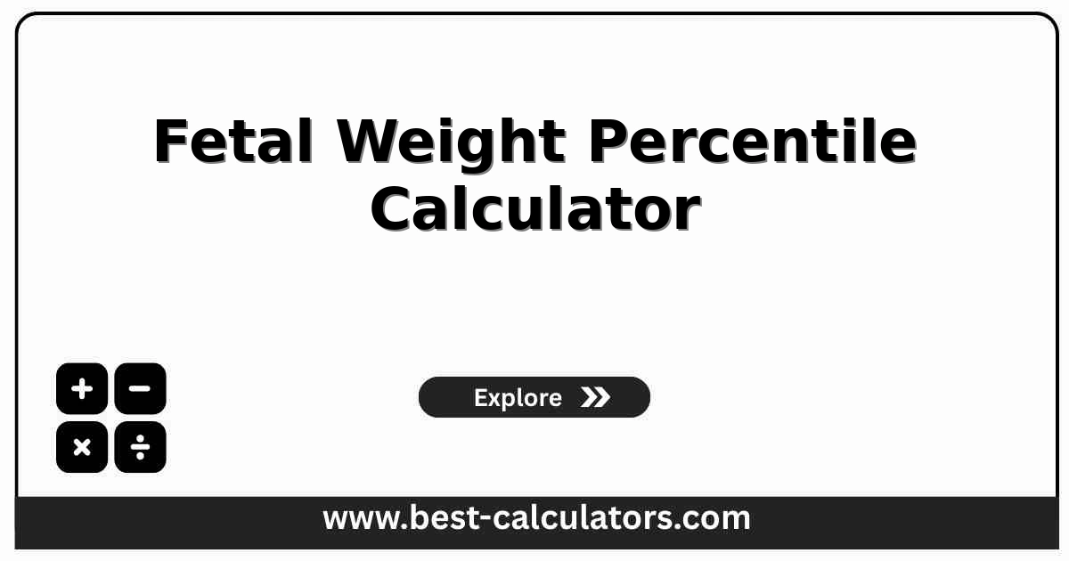 Fetal weight percentile calculator ultrasound growth reference chart