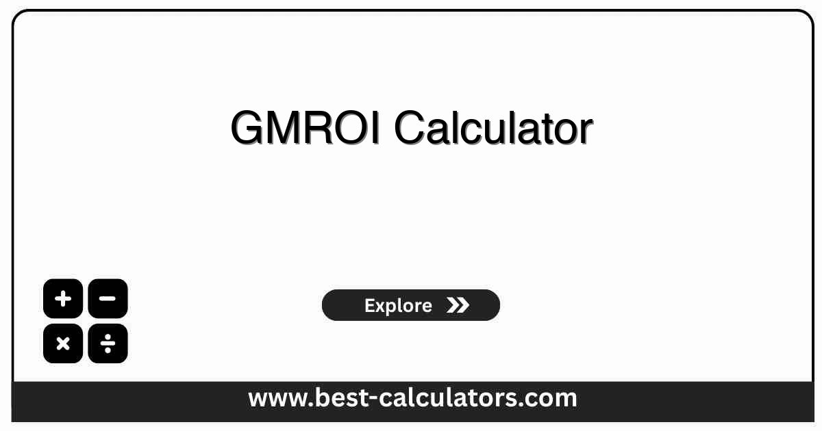 GMROI Calculator - Evaluate Gross Margin Return on Investment and inventory profitability for retail storefronts and warehouses.