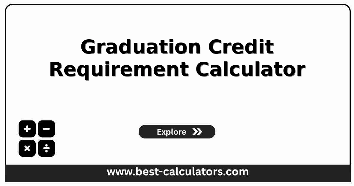 Graduation credit requirement calculator showing earned credits and remaining credits