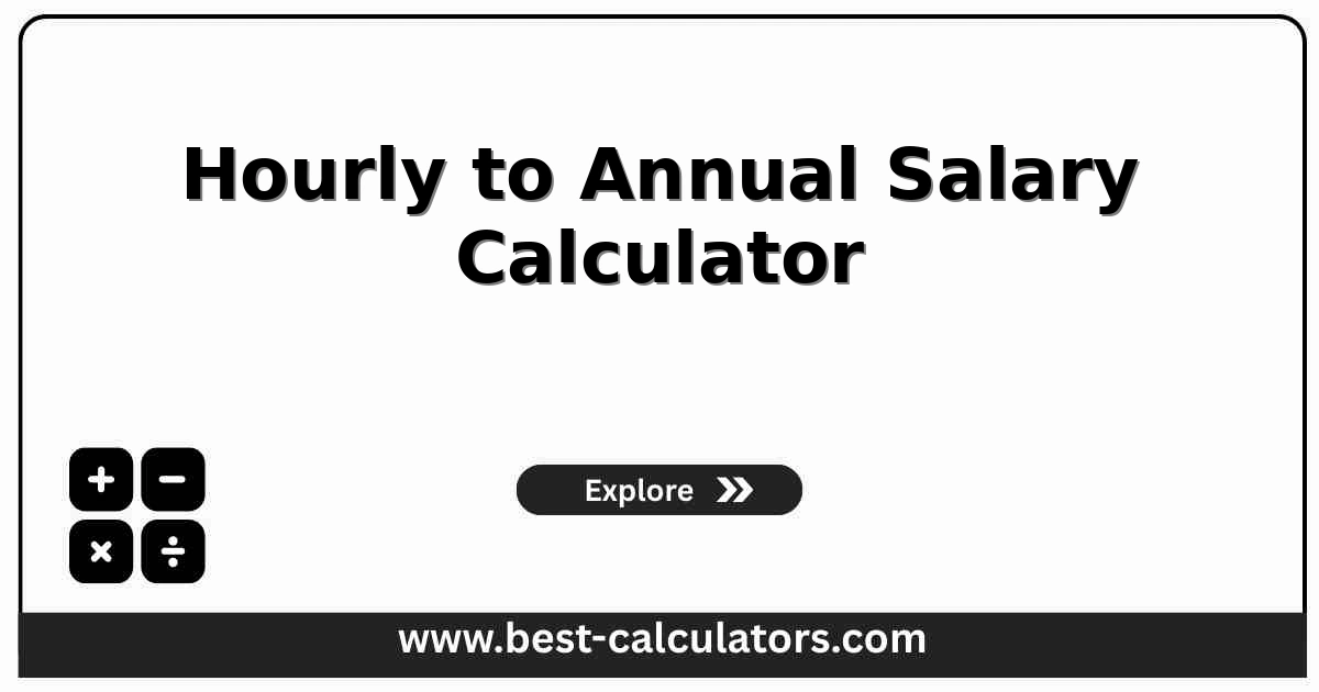 Hourly to annual salary calculator showing gross annual pay from hourly wages