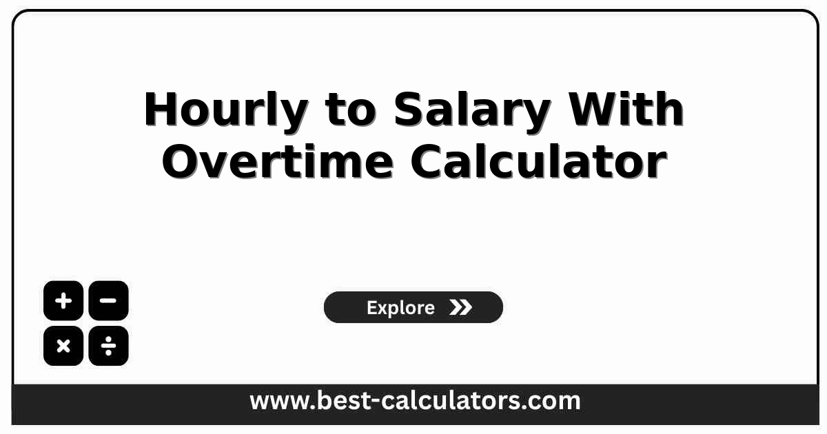 Hourly to Salary With Overtime Calculator showing gross annual pay conversion