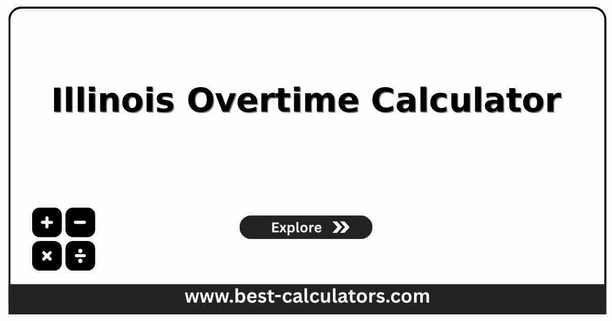 Illinois overtime calculator showing weekly overtime pay and wage-floor status