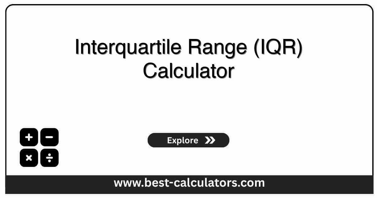 Interquartile Range Calculator - Free online tool to calculate IQR, Q1, Q3, and detect outliers instantly