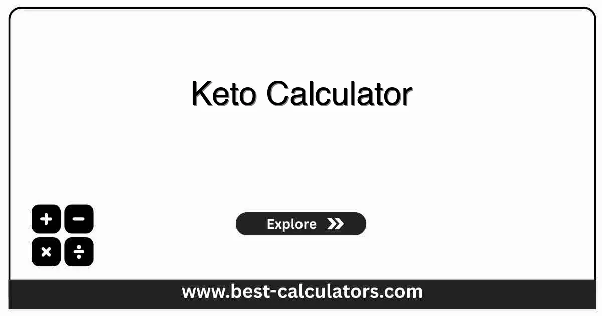 Keto Calculator - Free online tool to calculate personalized keto macros including daily calories, protein, fat, and carbs with instant results