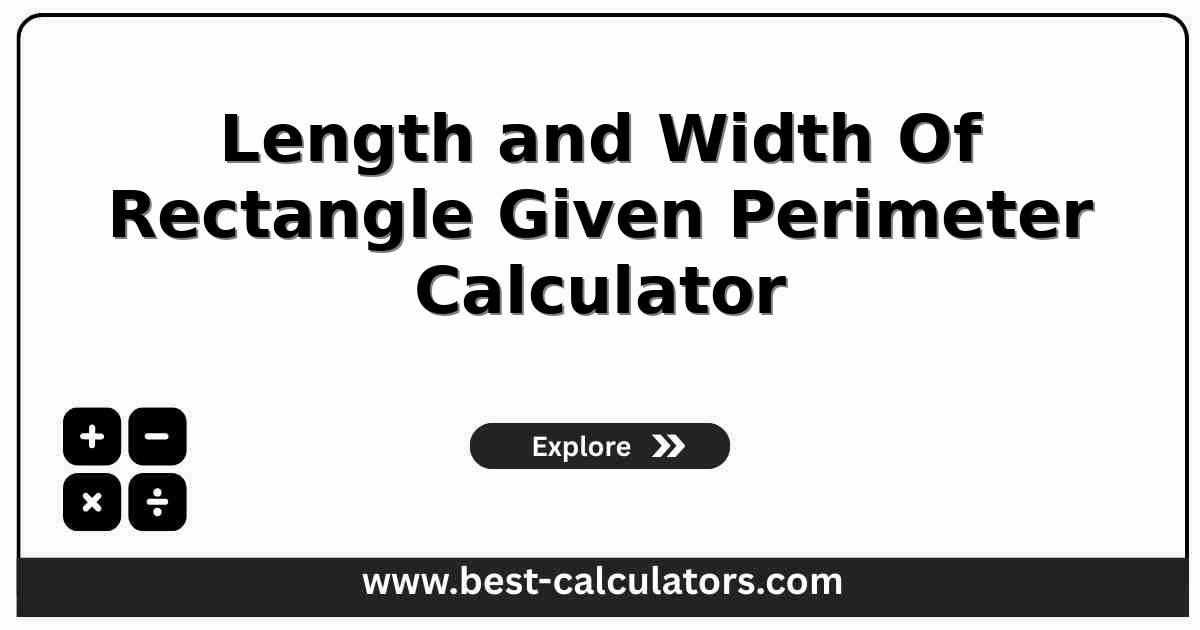 Length and width of rectangle given perimeter calculator showing recovered side lengths and diagonal verification
