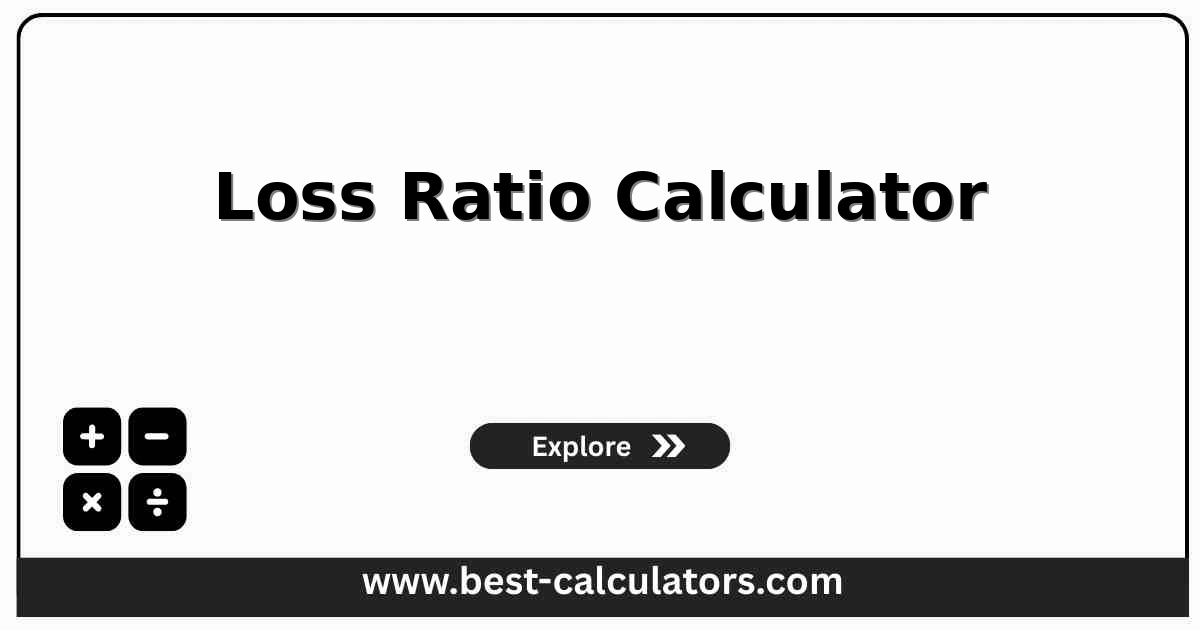 loss ratio calculator showing incurred losses earned premium and target premium gap