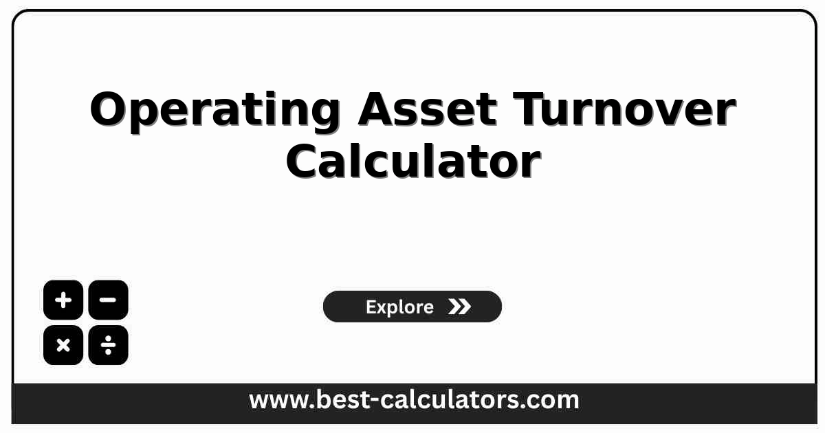 operating asset turnover calculator showing net sales, operating assets, turnover ratio, and target revenue gap