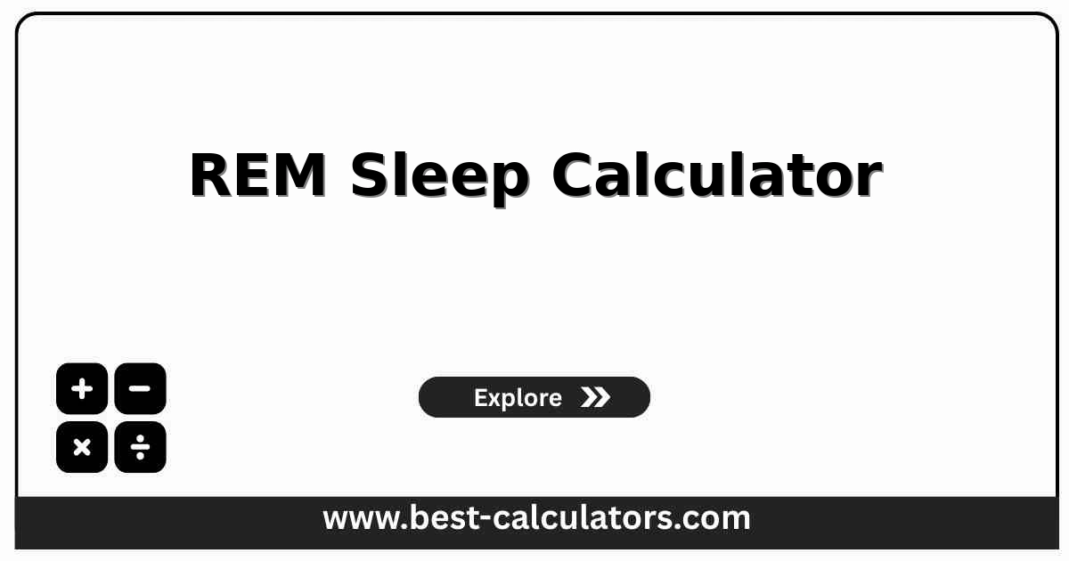REM sleep calculator showing nightly REM minutes and sleep cycle context