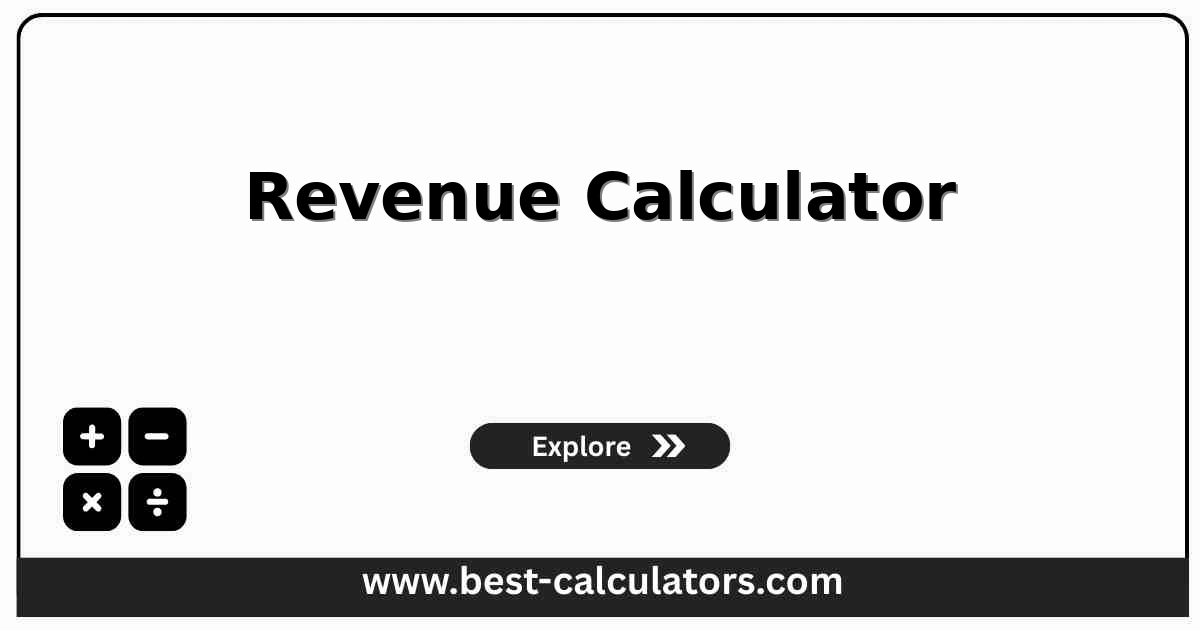 revenue calculator showing gross revenue, returns, discounts, net revenue, effective price per unit, deduction rate, and annualized run rate
