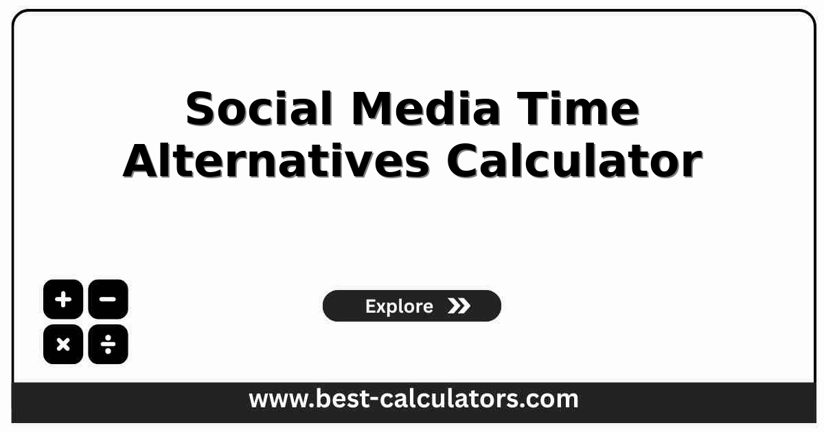 Social media replacement planning interface with reclaimed hours and activity blocks