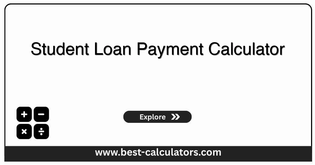 Student Loan Payment Calculator - Free online calculator to calculate monthly payments and total interest with extra payments