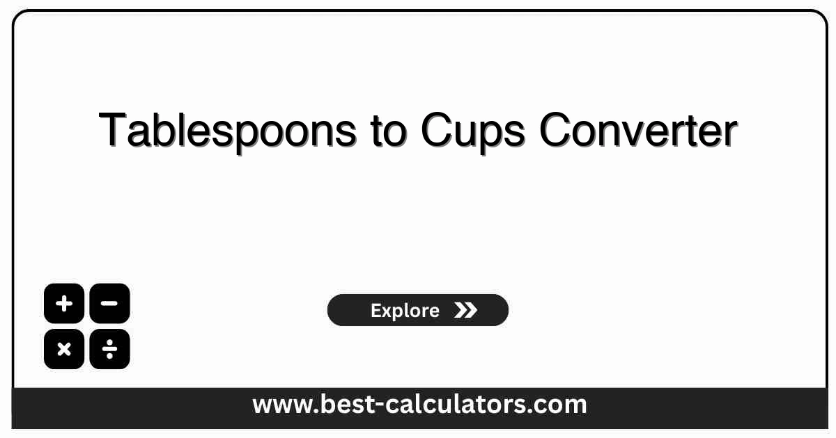 Tablespoons to cups converter with free instant recipe conversion results