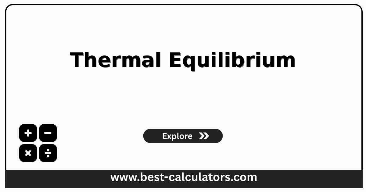 Thermal equilibrium calculator dashboard showing input fields for masses, temperatures, and specific heat capacities to solve for the final mixture temperature.