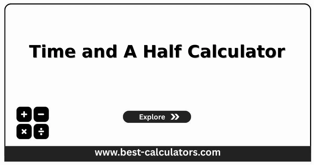 Time and a half calculator for weekly overtime pay