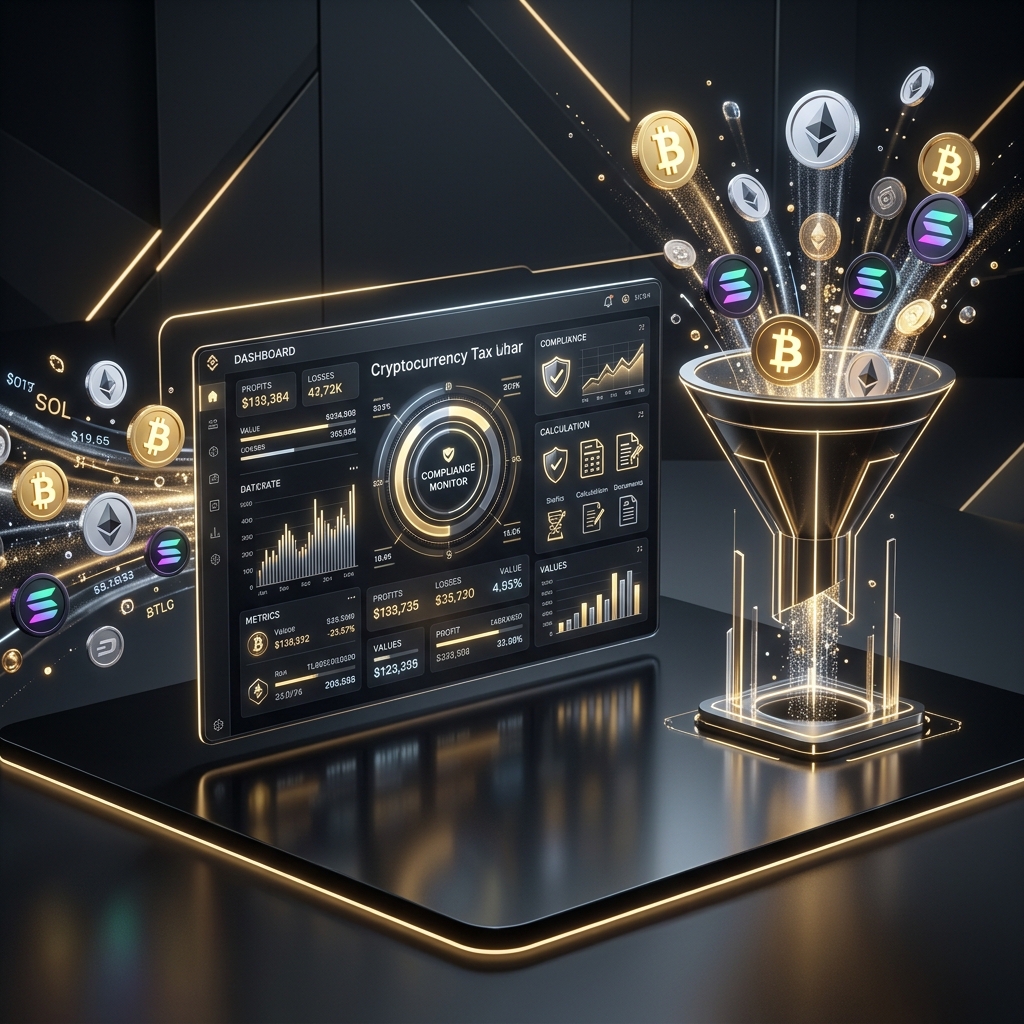 US Crypto Tax Calculator interface showing capital gains analysis, NIIT surcharges, and after-tax proceeds for 2024-2026