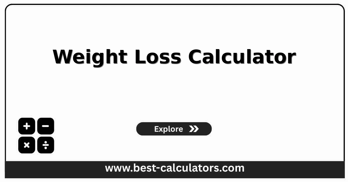 Weight loss calculator interface for calorie deficit, weekly pace, and projected timeline